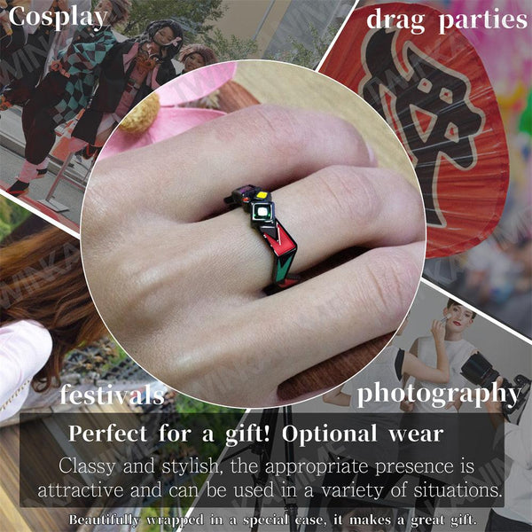 Anime Demon Slayer Enmu Ring S925 Ring - TWINKANIME