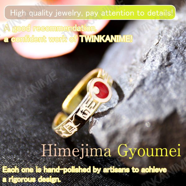 Anime Demon Slayer Himejima Gyoumei S925 Ring - TWINKANIME