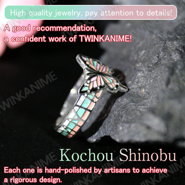 Anime Demon Slayer Kocho Shinobu S925 Ring - TWINKANIME