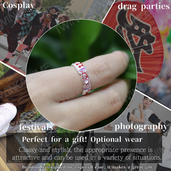 Anime Demon Slayer Yushiro S925 Ring - TWINKANIME