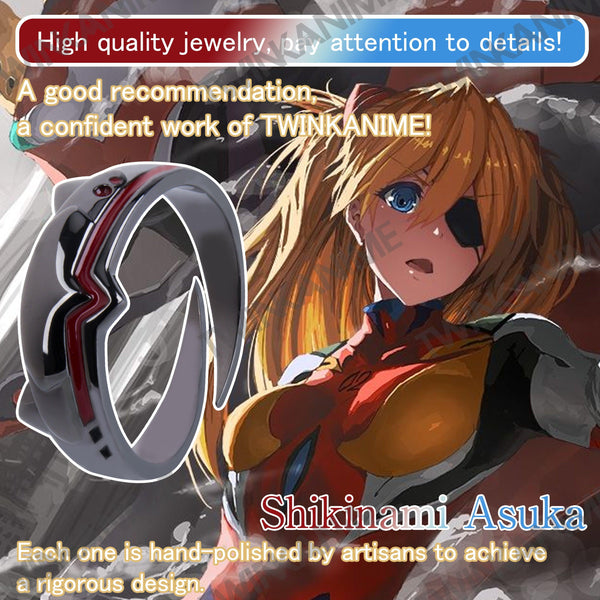 Anime EVA Neon Genesis Evangelion Adjustable Ring - TWINKANIME