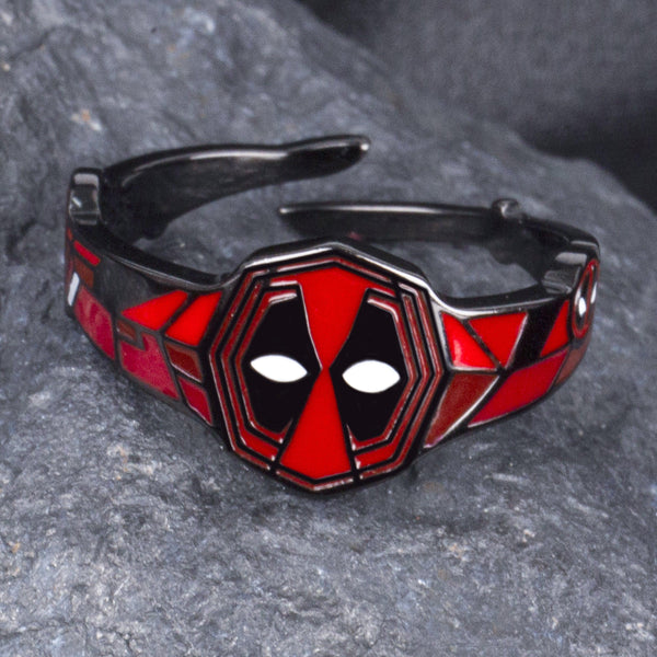 Anime Film Superhero Deadpool S925 Silver Adjustable Ring - TWINKANIME