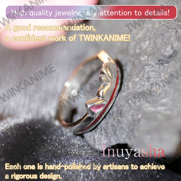 Anime Inuyasha S925 Sliver Adjustable Ring - TWINKANIME