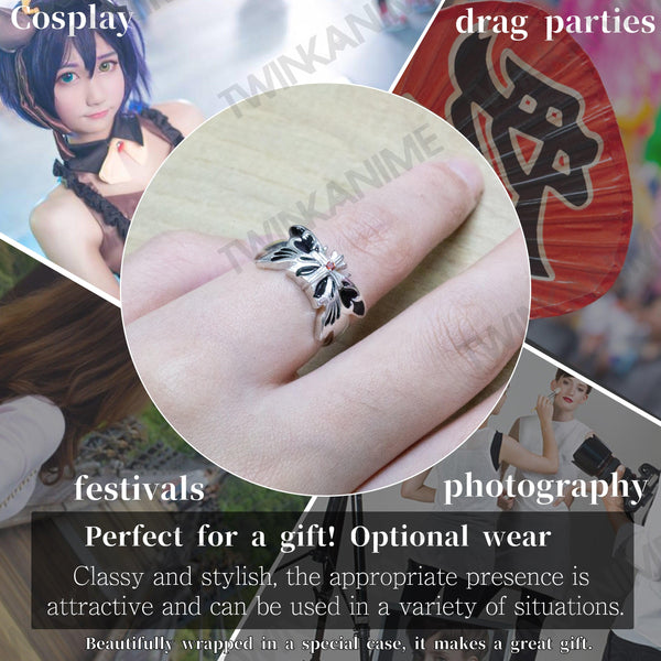 Anime Love, Chunibyo & Other Delusions Rikka Takanashi S925 Rings - TWINKANIME