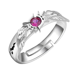 Anime No Game No Life Jibril Zero S925 Silver Ring Adjustable - TWINKANIME