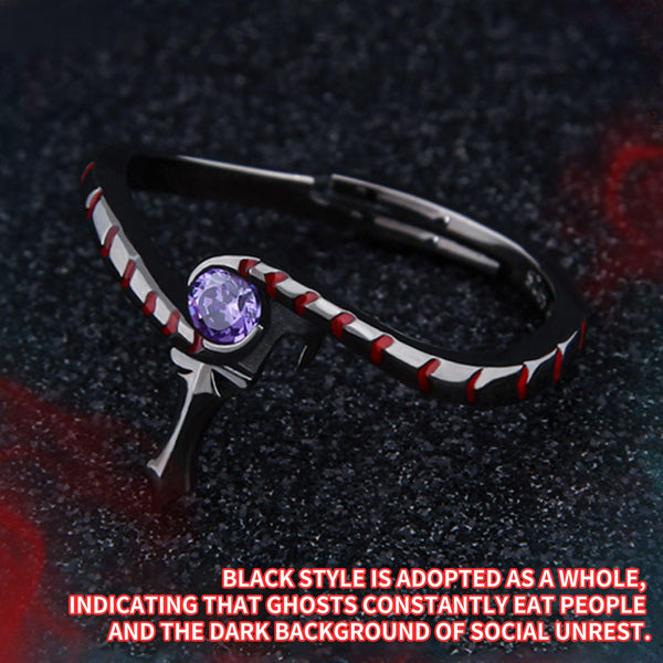 Anime Tokyo Ghoul Kaneki Ken S925 Ring Centipede Kagune - TWINKANIME