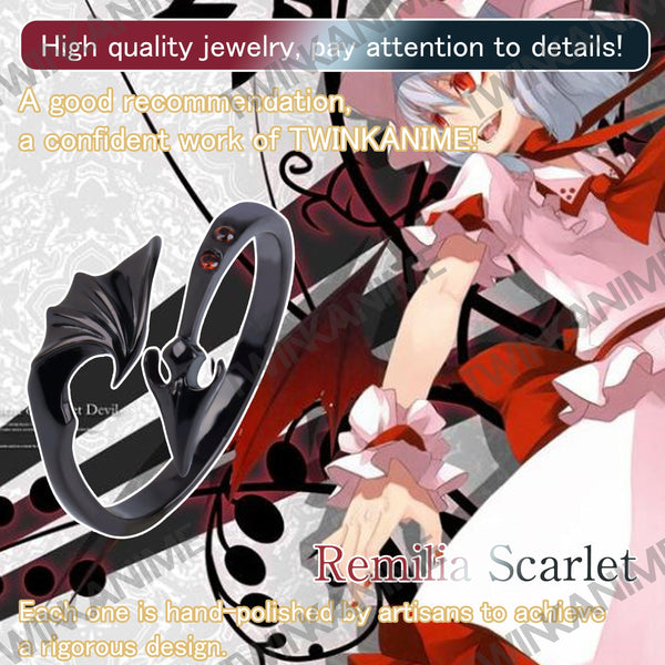 Anime Touhou Project Remilia Scarlet Ring Adjustable Ring - TWINKANIME
