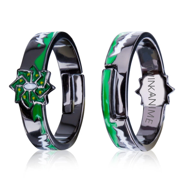 TWINKANIME Demon Slayer Anime Rings S925 Sterling Silver Adjustable About 7-9# For Men Women Friends Colleagues Anime Enthusiasts Festivals Birthdays Christmas Gifts - TWINKANIME